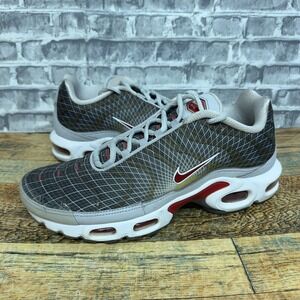 Nike Air Max Plus Tn OG Neutral Grey Varsity Red White BV1983-001 Mens Size 9